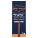 King C. Gillette Rasoio di Sicurezza Uomo Manico + Lame di Ricambio per Rasoio da Uomo 5 Ricariche